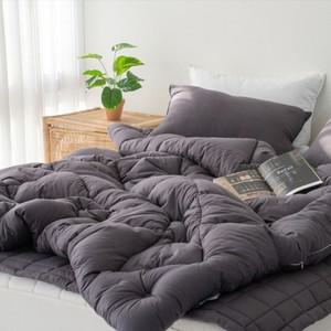 순면이불세트 순면100 아이들침구세트 힐링이불패드세트  Q 차콜  부드러운침구세트