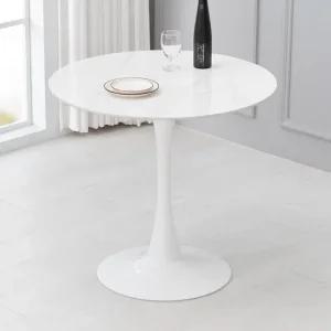 러블리 세라믹 800 원형 테이블 카페 주방 식탁 인테리어 포세린 매장 커피숍 화이트