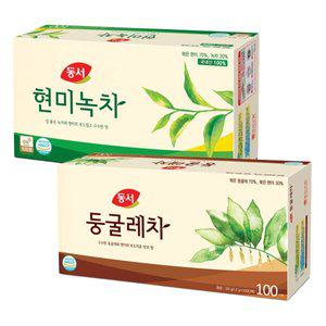 동서 현미녹차100T+둥글레차100T 총200T