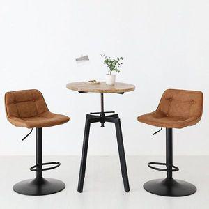 [오너클랜]높이조절 홈바 의자 회전 아일랜드 식탁 의자 바스툴