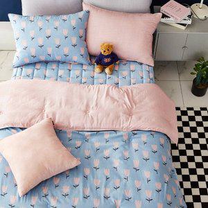 [침구친구]S 심플라워 마이크로모달 침구 카페트겸패드SS 부드러운 고급침구 호텔침구 신혼 자취방