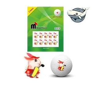 골프공 디자인 토끼띠 볼마커 매직터치 스티커-WFHJNOU