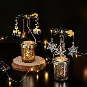 고품질 인테리어 집안에서 불멍 컵받침 회전 캔들 모빌 6종 인테리어촛대 장식촛대 불멍캔들 (WFHVYWY)