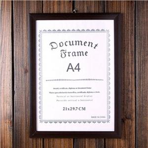 자격증 특허증 모던 허가증 상장 액자 A4 다크브라운