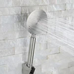 304 스텐 소재 심플 원형 샤워기 헤드 고압 샤워헤드