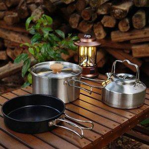 [JHON9R6Q_53D4]캠핑 캠핑식기 커플 포트세트 304스텐레스