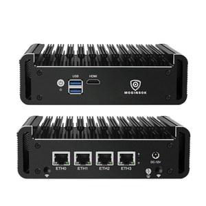 모긴소크 방화벽 어플라이언스 2.5Gbe 인텔 셀러론 N5095 쿼드 코어, 4*인텔 I225-V LAN 팬리스 미니 PC 베어본 노 RAM, PFSENCE 라우터/OPNense/AESNI 지원