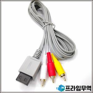 닌텐도 Wii 컨트롤러 콘솔 오디오 비디오 AV 케이블 복합 480p 금도금 3RCA 20개 1.8m 3