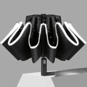 물이 묻지않는 거꾸러 3단 자동 양우산 휴대용 양산