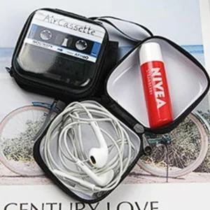 이어폰 케이스타일스 카세트 1P 미니가방 키링 간식