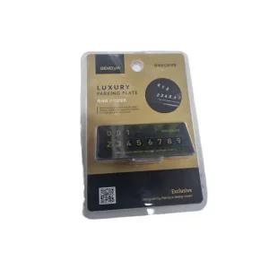 제노바 럭셔리 고급 주차 알림판 숫자칩 퍼즐 카드형 헥사곤패턴 고급 하이글로시 시인성