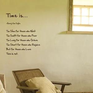 Time is 레터링스티커 포인트 그래픽 벽장식 레터링스티커 포인트스티커