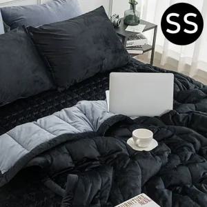 고품질 블랙 차렵이불 극세사 싱글 리버서블 빌리 (WFJR02A)