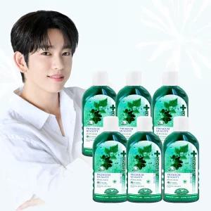 덴티스테 내츄럴 오랄린스 700ml 6개 대용량 가글