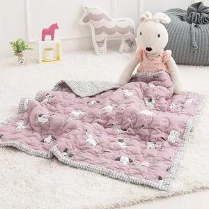 MAGICCLEAN 헌트 60수 아사면 워싱 낮잠이불 핑크