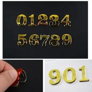 사물함 방배정 호실 금색 입체 숫자 번호 스티커 5p 입체숫자 사물함번호 숫자판 숫자안내판