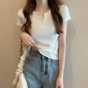 랩원피스 여름 브아넥 바캉스룩 티셔츠 반팔 쉬