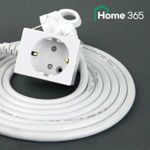 홈365 국산 10A 전기연장선 1구멀티탭 10m (사각형) 캠핑용