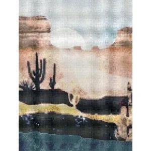 고품질 하모니아트 보석십자수 30x40 사막 해바라기 하모니아트 (WCC5035)