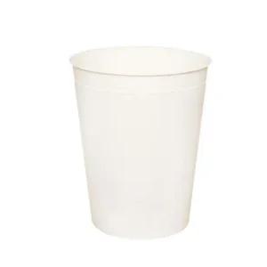 2.2L 크림색 무지 뚜껑없는 원형 휴지통 오픈 쓰레기 휴지통 분리수거함 쓰레기통 우산꽂이 다용도통