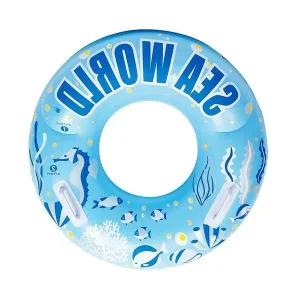 [하프클럽/]100cm 손잡이튜브 블루 해변 준비물 바다 워터파크