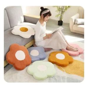 키밍 인테리어 꽃방석 쿠션 의자 등쿠션 차량용 카페