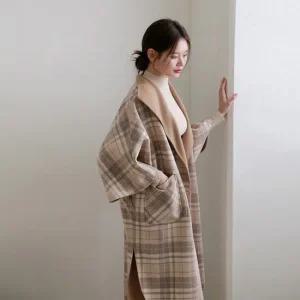 [최초가 199 000원]듀벨라 핸드메이드 리버시블 롱코트