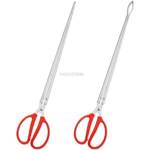 내구성 해산물 손 도구 안정적인 다기능 스테인레스 스틸 게 집게 장어 클립 안티 슬립 롱 핸들 주방 악세