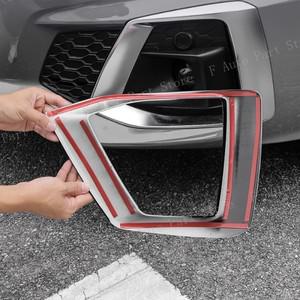 아우디 호환 A5 S5 2020 자동차 앞 범퍼 안개등 램프 커버 프레임 뚜껑 캡 후드 스티커  1쌍