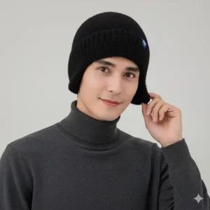 귀를 덮는 방한 귀도리 니트 털모자 공용