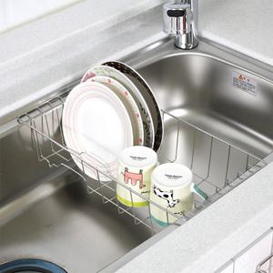 [공간활용] 스텐레스 개수대 물빠짐선반 접시정리대 주방 식기건조대 씽크대선반