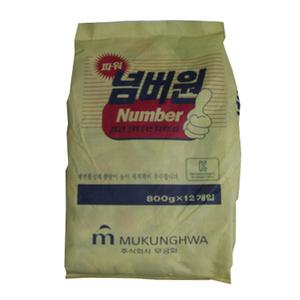 무궁화 넘버원 800g 12개 세탁세제 분말세제 가루비누