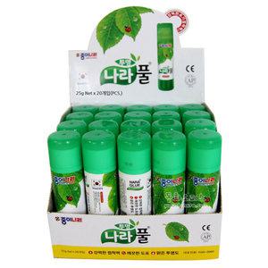 종이나라 나라풀 25g 1타(20개입) / 투명 딱풀