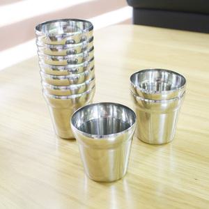 키친앤유 업소용 스텐컵 10p 물컵 국산 스테인리스 27종 학교 병원 식당 급식컵