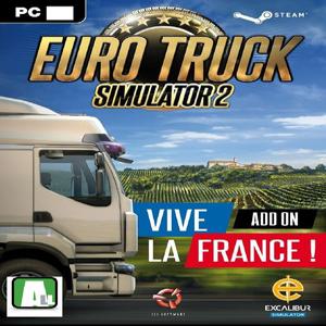 유로트럭 시뮬레이터 2 비바 프랑스 확장팩 / PC 스팀코드 문자전송 / 한글