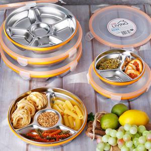 스텐 밀폐용기 3칸 나눔 반찬통 중 5 6 4칸 칸막이