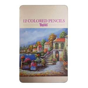 티프라임 색연필 12색 목재 바디 틴케이스