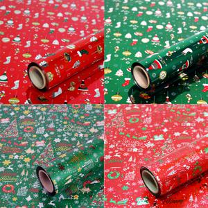 크리스마스 증착롤 포장지(중/17M)