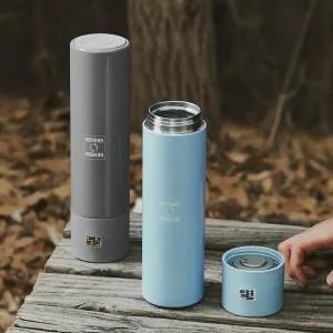 리버스 온도조절 등산 보온병 680ml 가벼운 국내제조 대용량 커피 등산용 텀블러