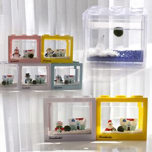 국산 마리모 키우기 블럭 테마 어항세트