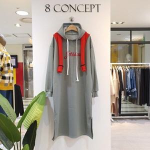 [대구백화점] [에잇컨셉]기모 제시카 롱후드원피스(C9J1FOP046)