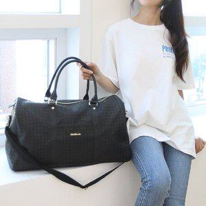 [프롬헤븐] 남여공용 메쉬패턴 가죽 보스턴백 트리퍼