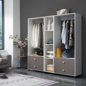 [더젠] 프릭스1500 이동식수납드레스행거옷장세트5