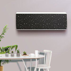 [라이크홈]벽걸이 데코 에어컨커버 트윙클블랙 트라이앵글용