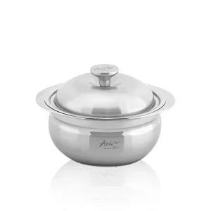 국내산 애플팟 통5중 스텐냄비 계란찜 솥밥 뚝배기 양수14cm