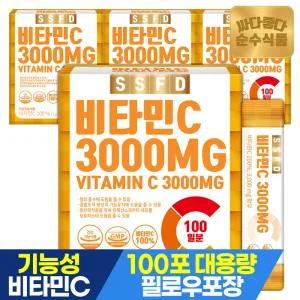 비타민C 100 3000mg 4박스(400포) 실속형 / 비타민씨 가루 분말