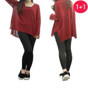 2장세트 빅사이즈 F~7XL 키별맞춤 면스판 레깅스 데일리 사계절 8/10부 쫄바지 아담 베이직 밴딩 실내복