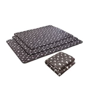 더안 EMF극세사 분리난방 캠핑용전기장판 대형 200X240cm 차콜그레이