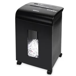 [현대오피스] 중형 문서세단기 PK-1005CD 블랙 +오일페이퍼 최대 15매 파지함 20L 사무용 저소음 파쇄기 세절기