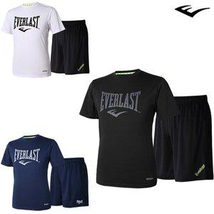 [에버라스트] 남녀공용 남성용 여름 쿨링 반팔티+쿨 반바지 상하세트 3종 택1 반팔 티셔츠